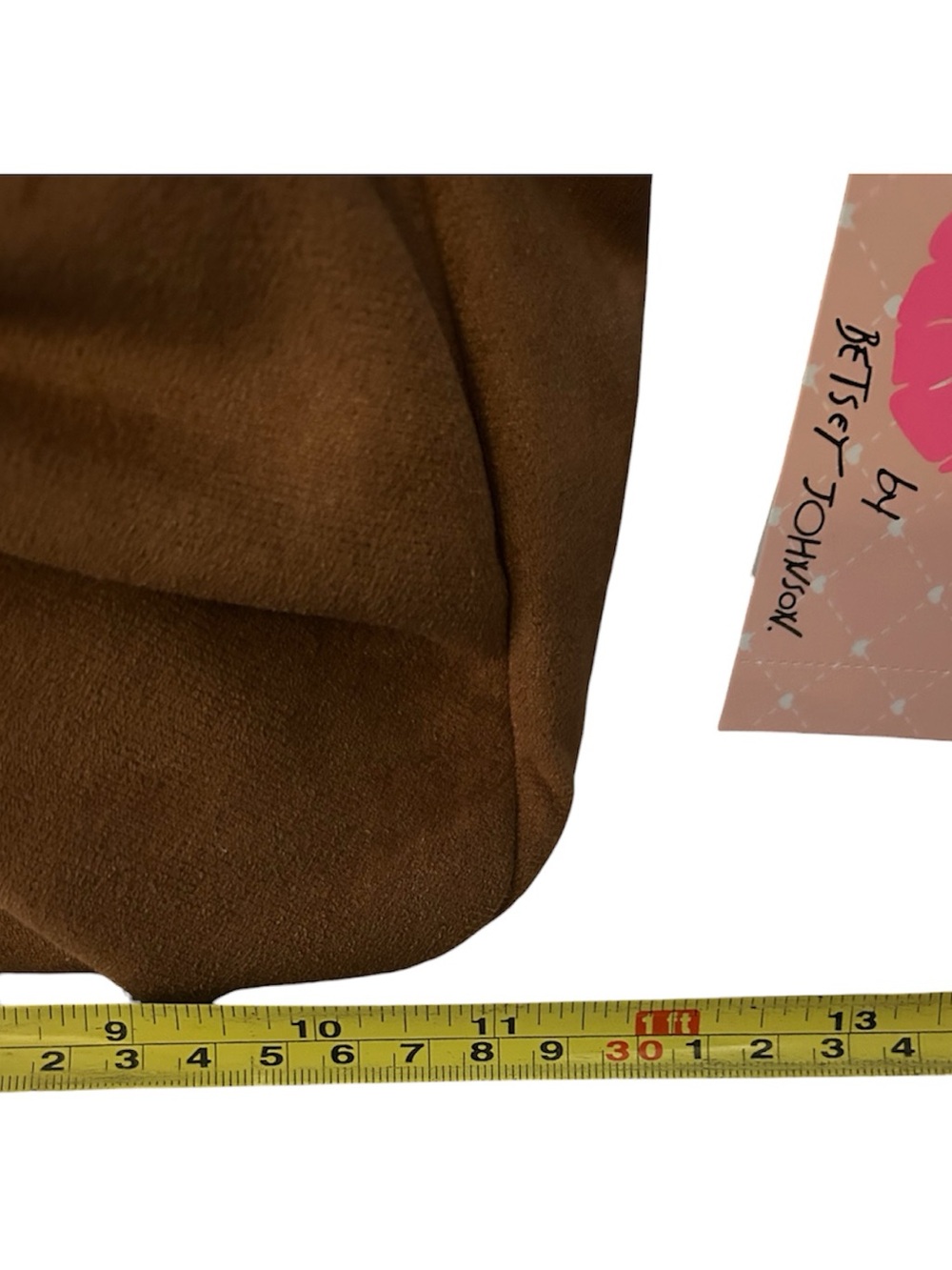 Betsy Johnson Brown Bow-Accent Shoulder Bag - Picture 3 of 8